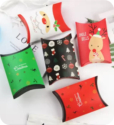 Christmas Pillow Boxes Christmas Pillow Boxes